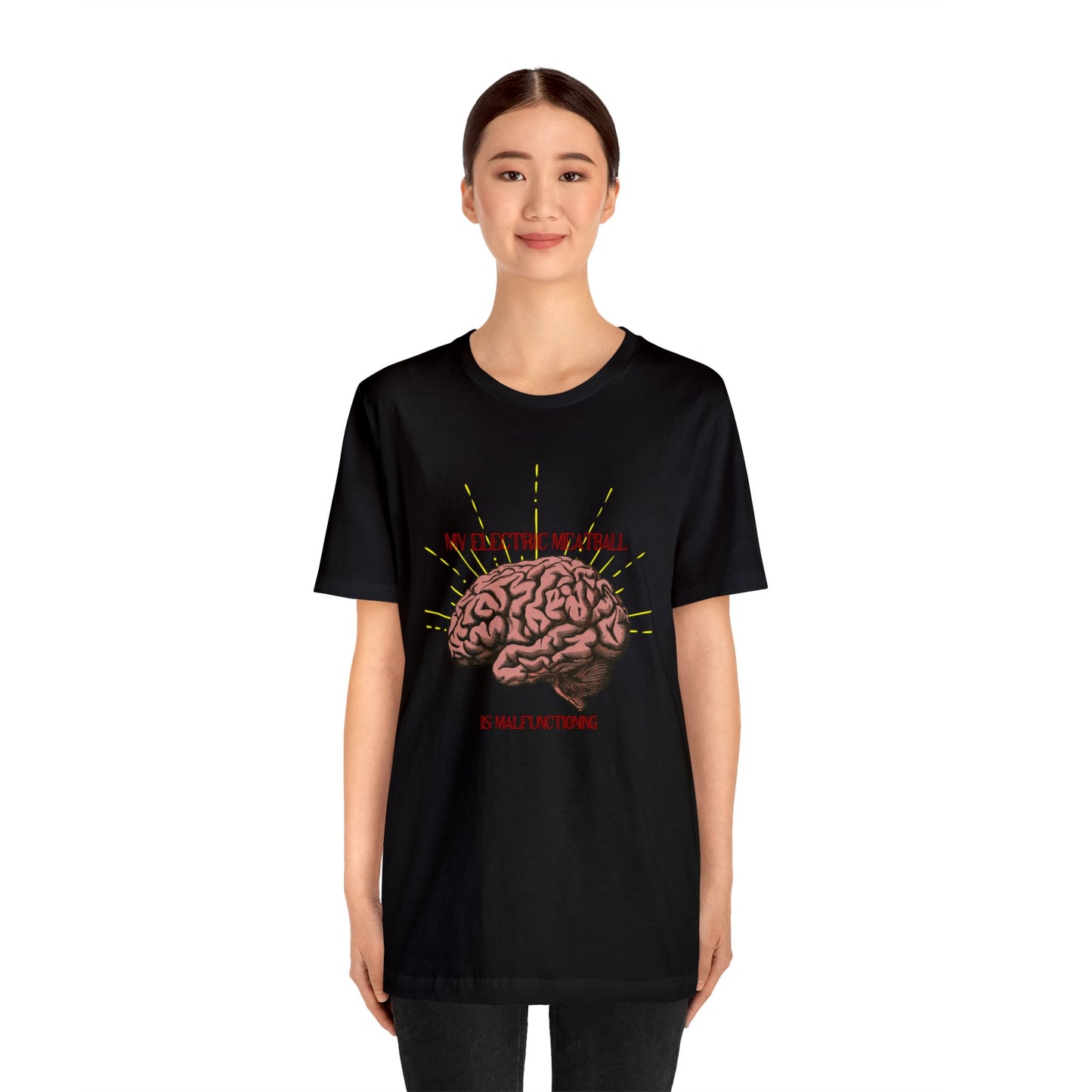 Unisex Jersey Electric Meatball Short Sleeve Tee
