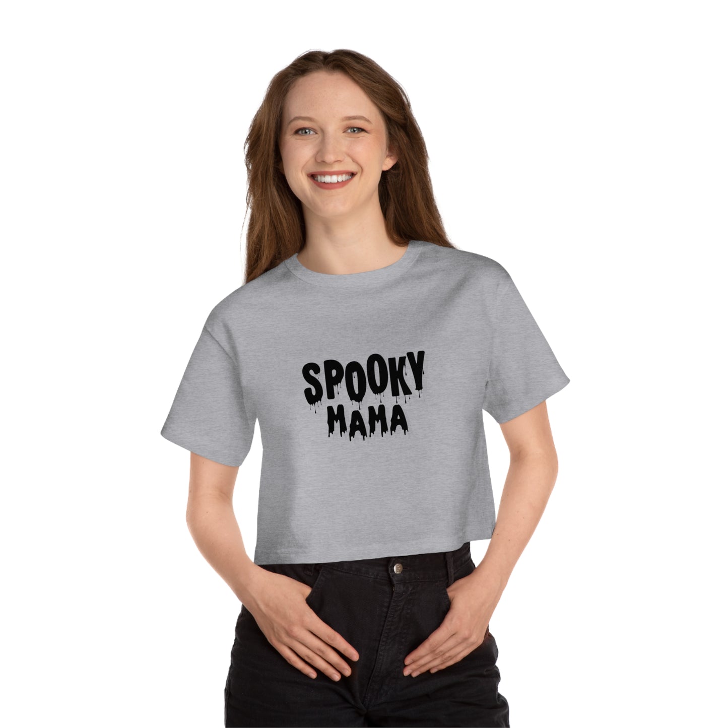 Spooky Mama Cropped T-Shirt