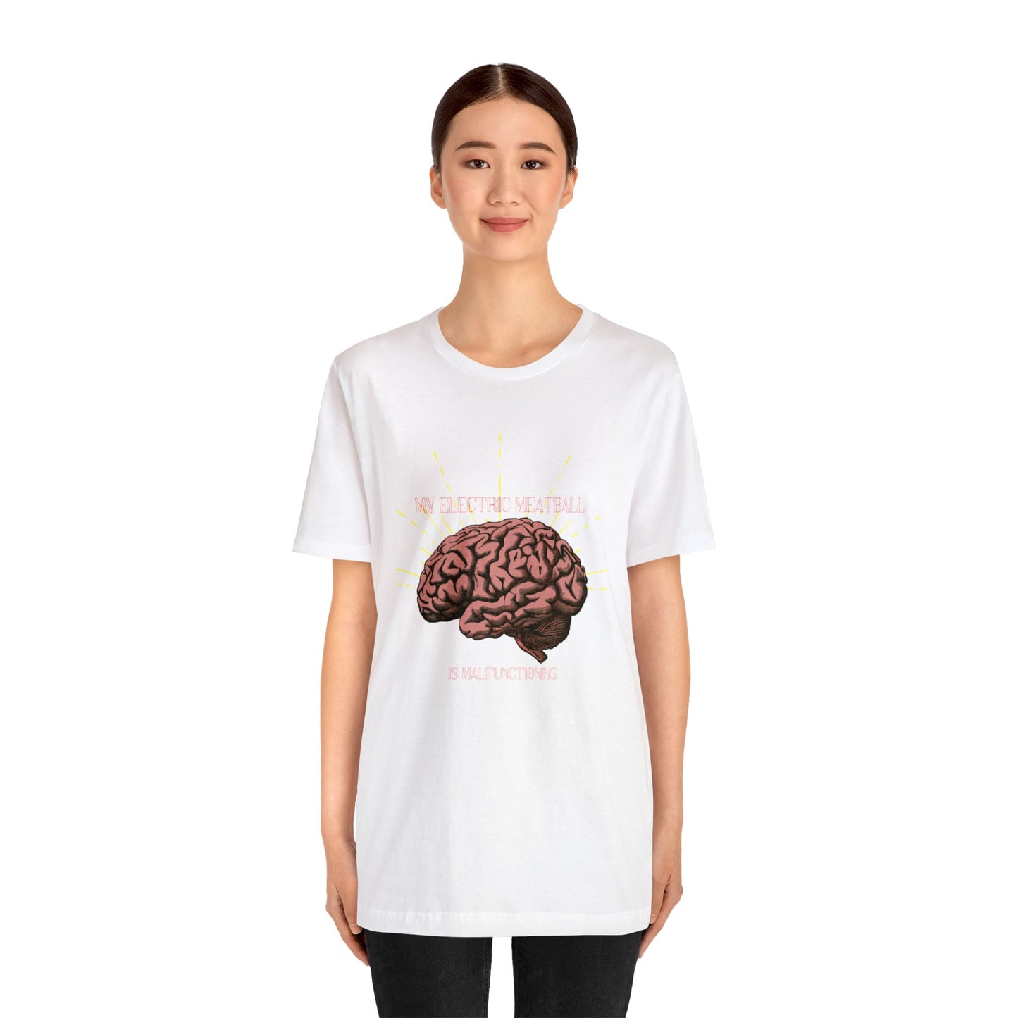Unisex Jersey Electric Meatball Short Sleeve Tee