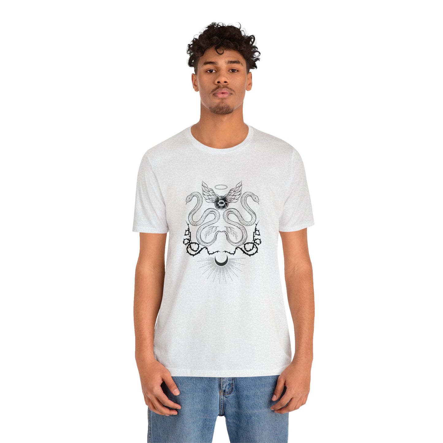 Unisex Jersey Snake God Short Sleeve Tee