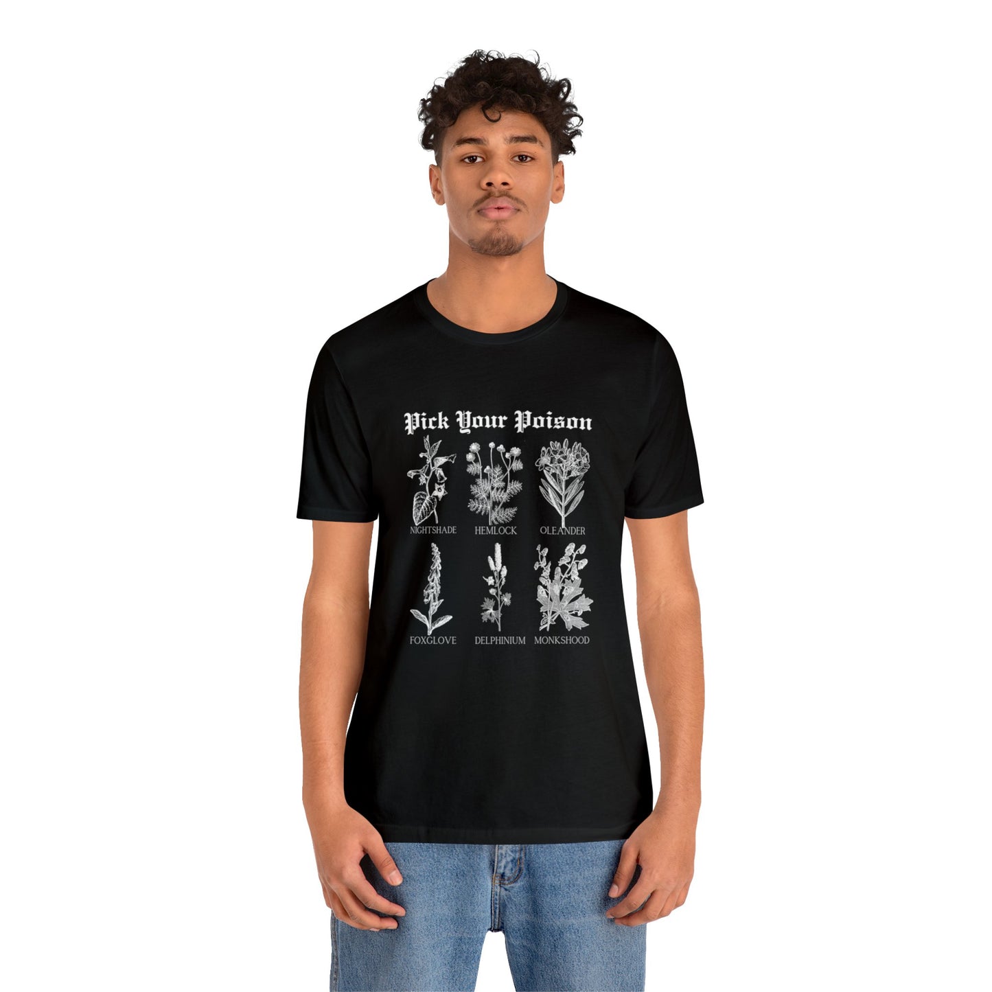 Unisex Jersey Pick Your Poison Short Sleeve Tee