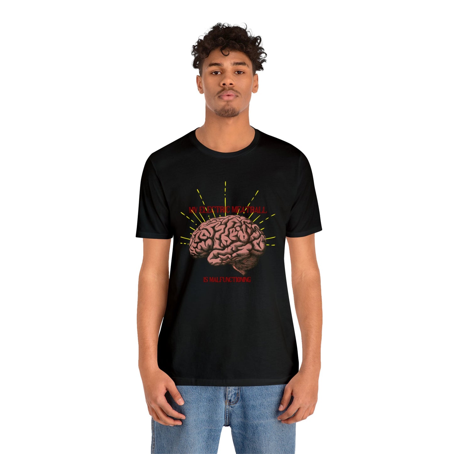Unisex Jersey Electric Meatball Short Sleeve Tee