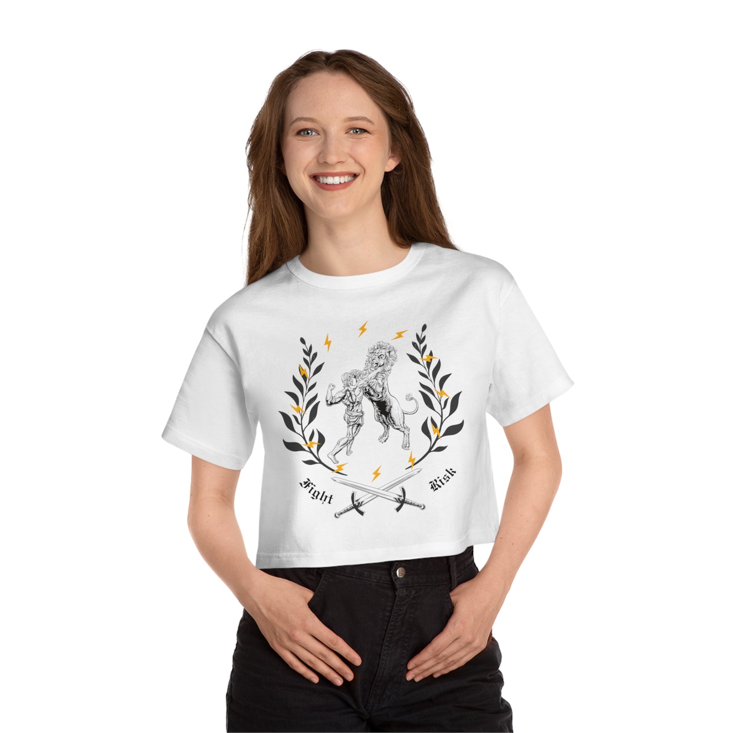 Fight Risk Cropped T-Shirt