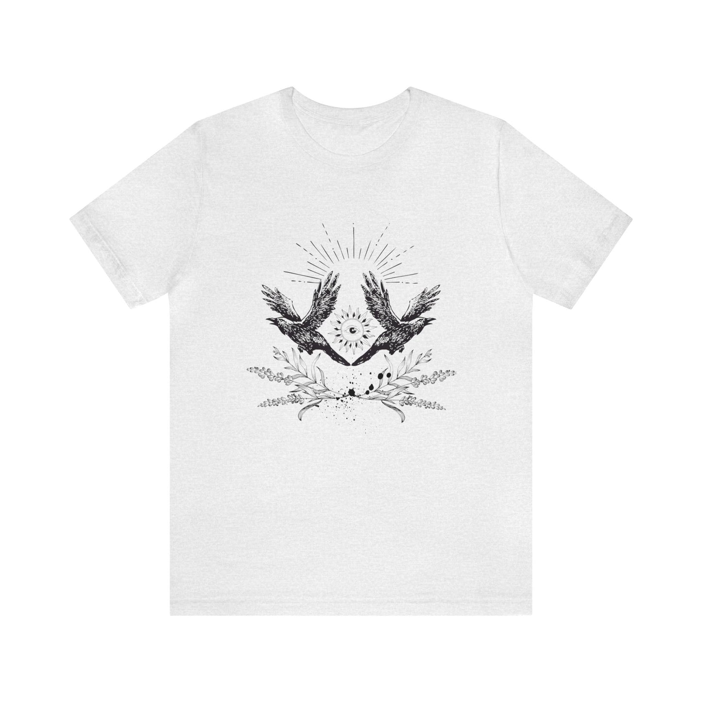 Unisex Jersey Black Bird Short Sleeve Tee