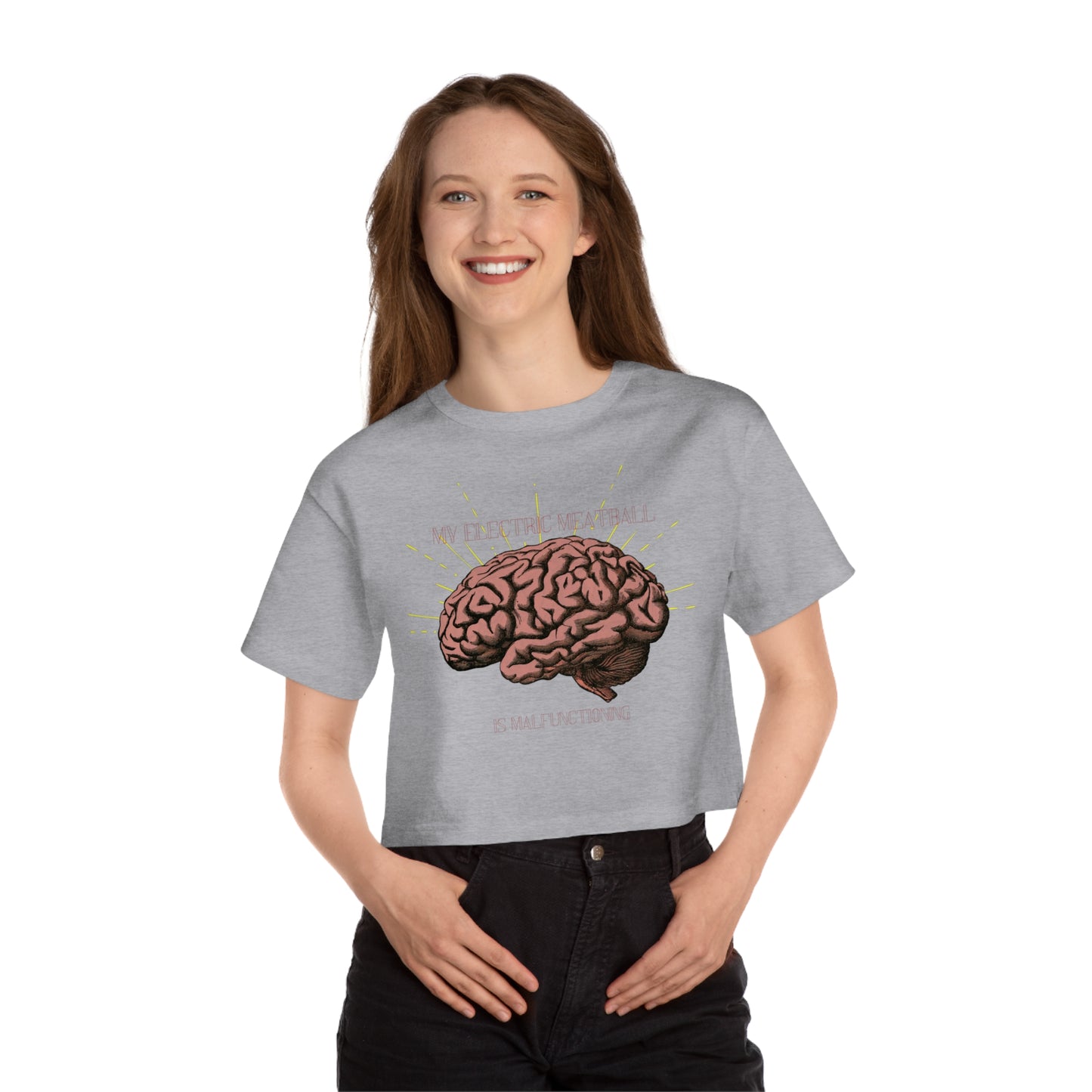 Electric Meatball Cropped T-Shirt