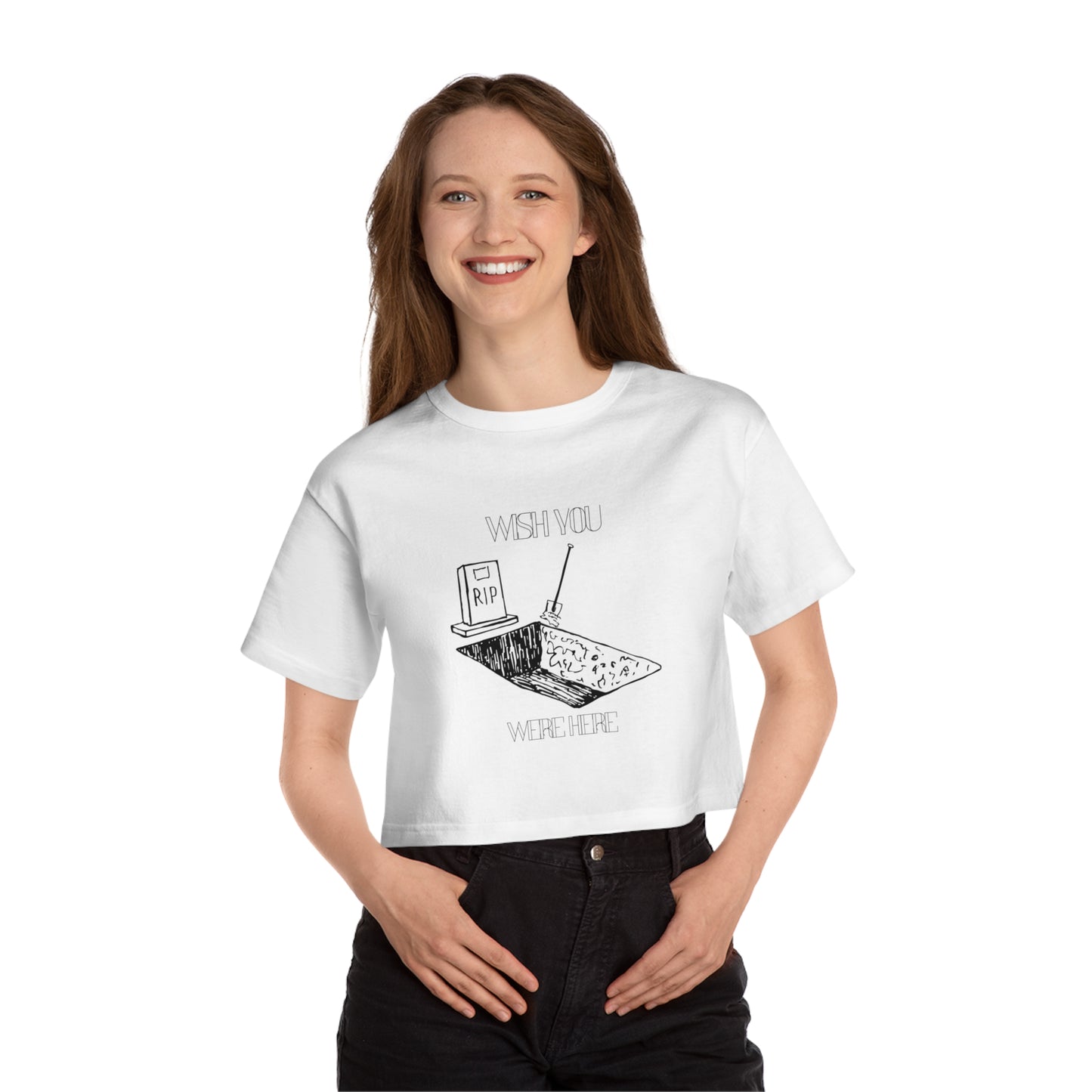 Wish You Were Here Cropped T-Shirt