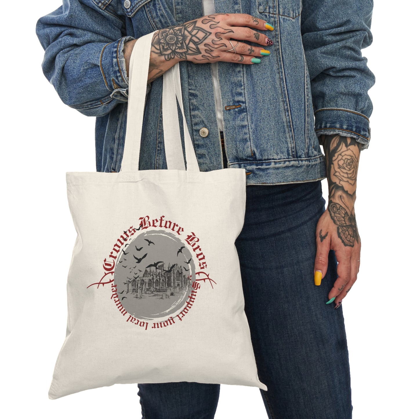 Crows Before Bros Tote Bag