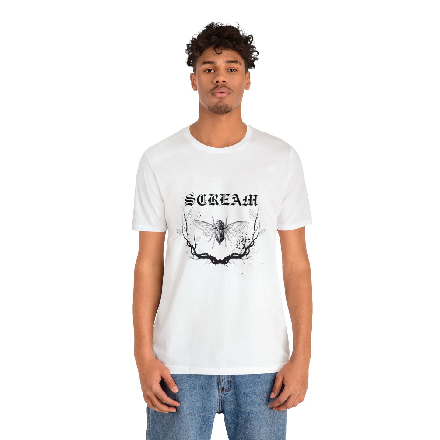 Unisex Jersey Scream Short Sleeve Tee