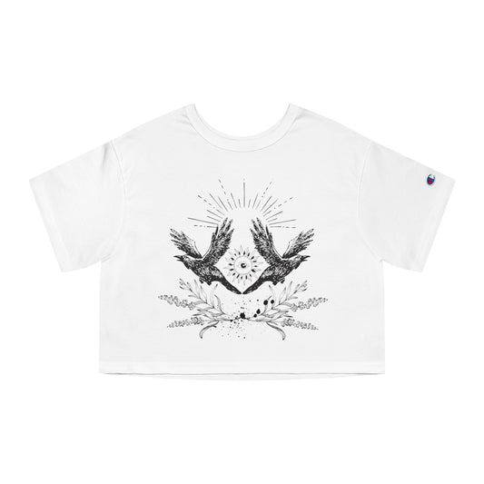 Black Bird Cropped T-Shirt