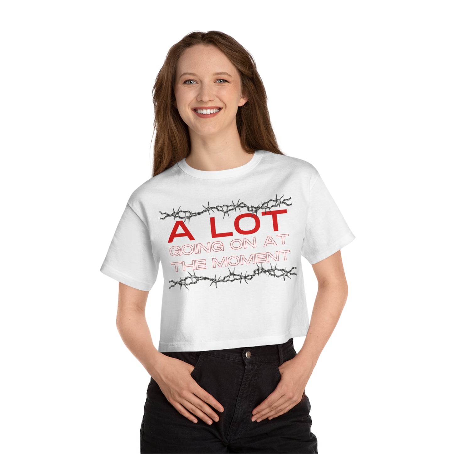 A Lot Going On Cropped T-Shirt