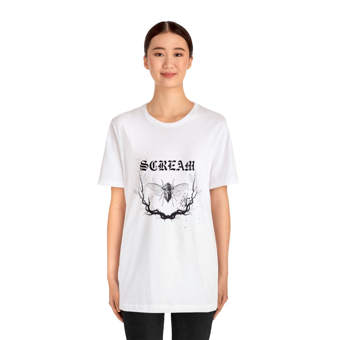 Unisex Jersey Scream Short Sleeve Tee