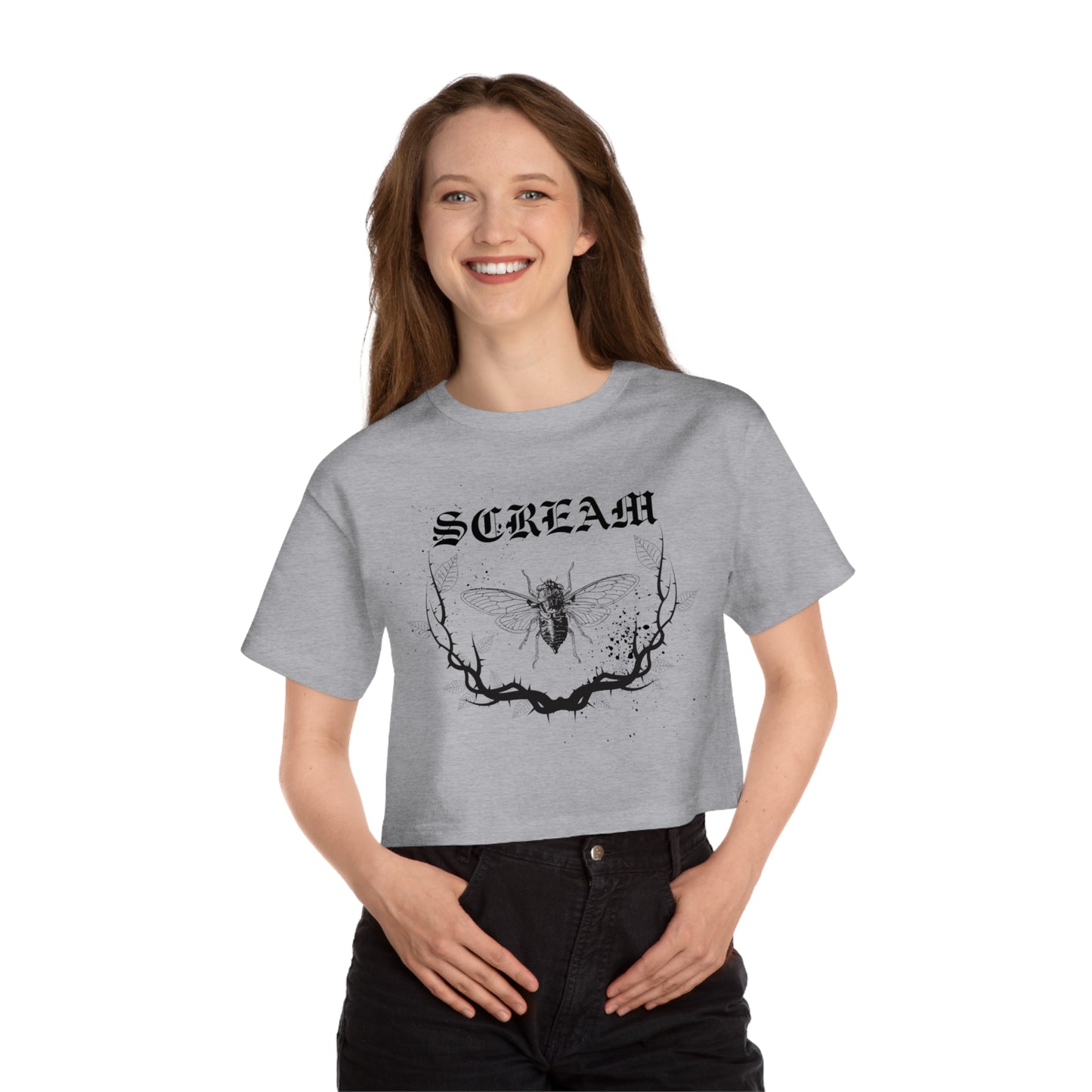 Scream Cropped T-Shirt