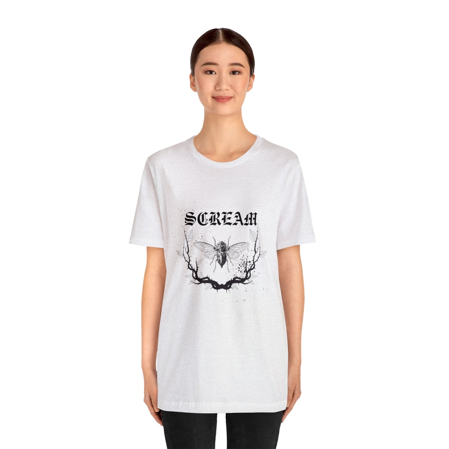 Unisex Jersey Scream Short Sleeve Tee