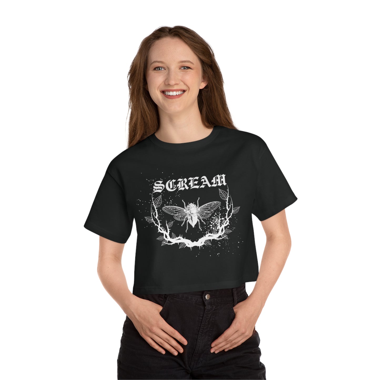 Scream Cropped T-Shirt