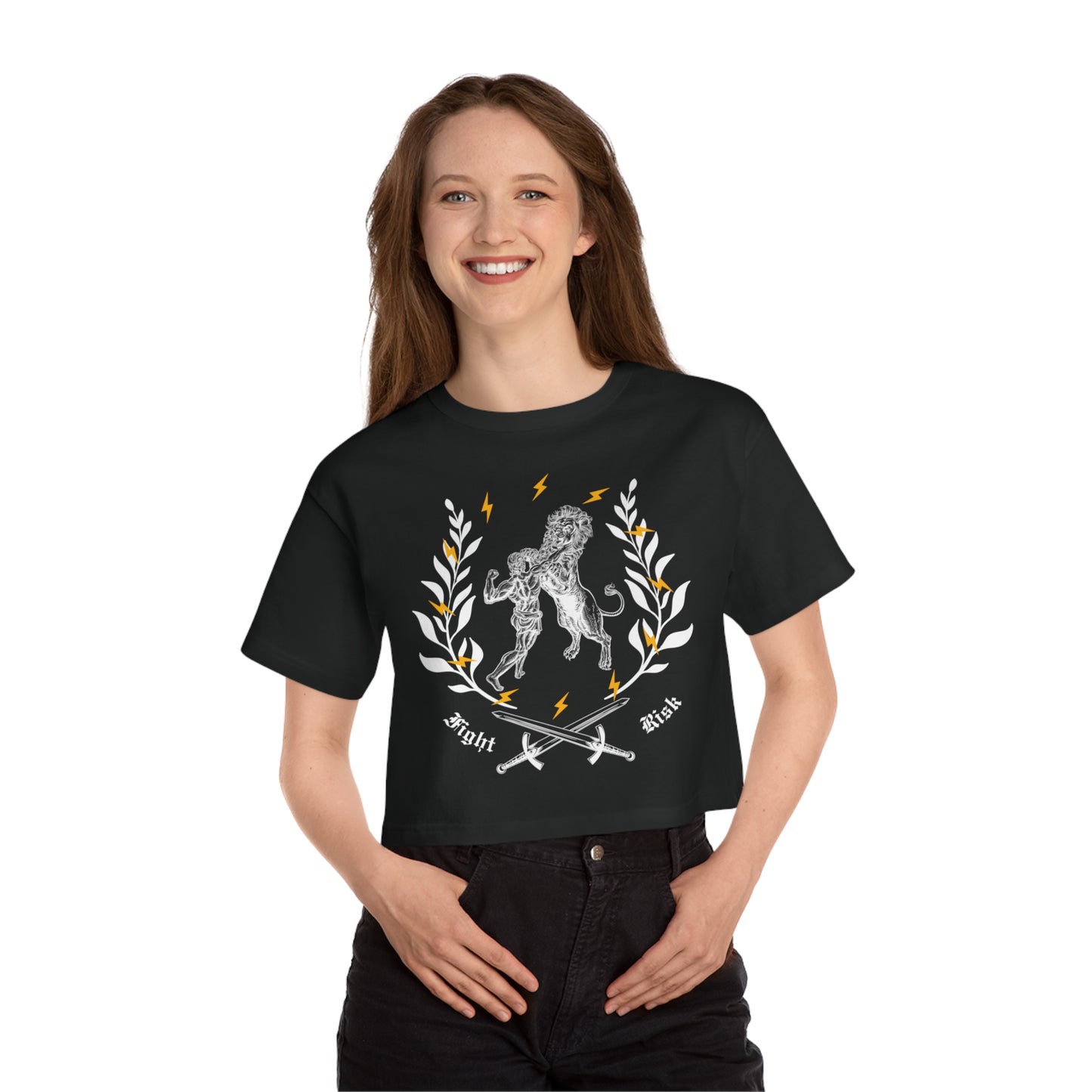 Fight Risk Cropped T-Shirt