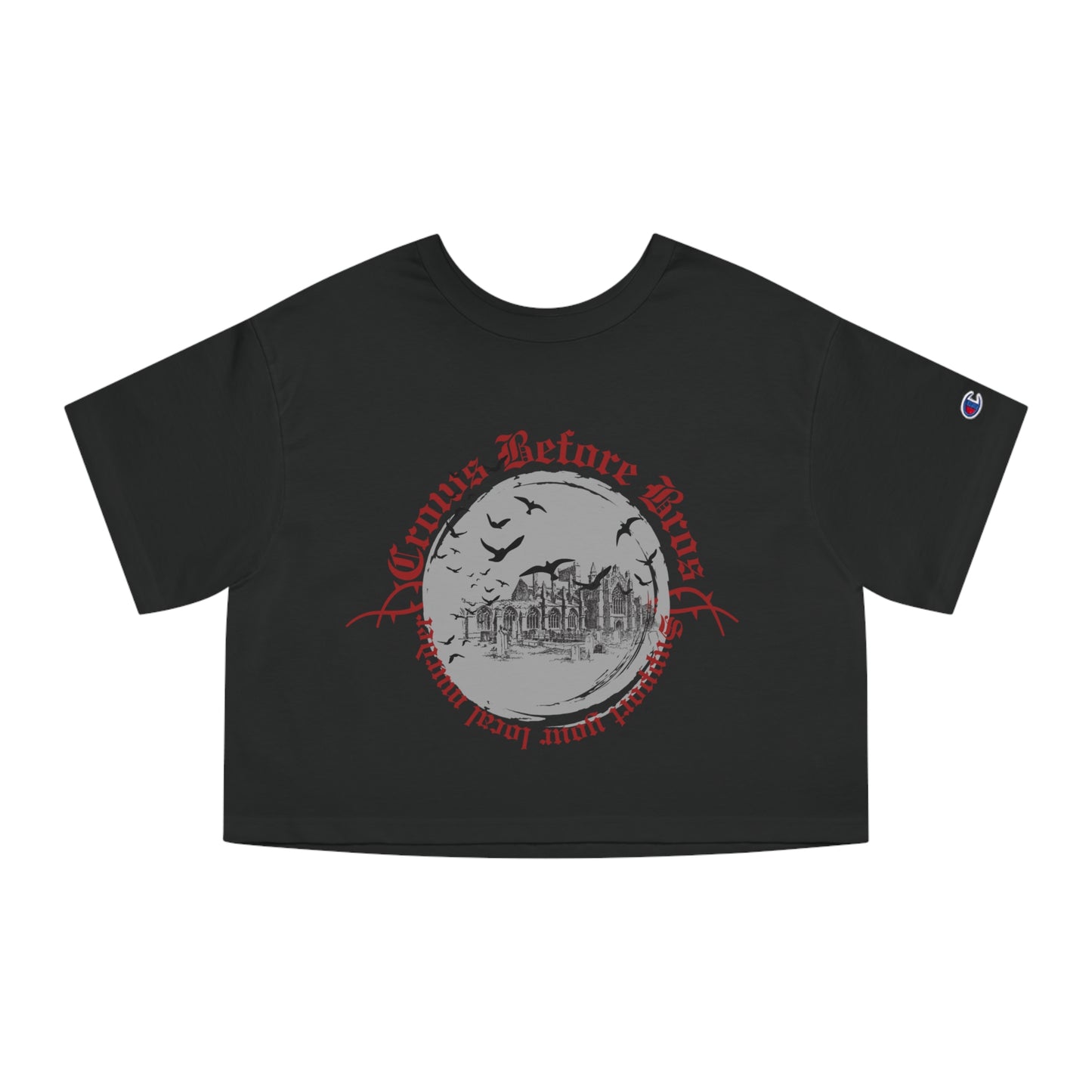 Crows Before Bros Cropped T-Shirt