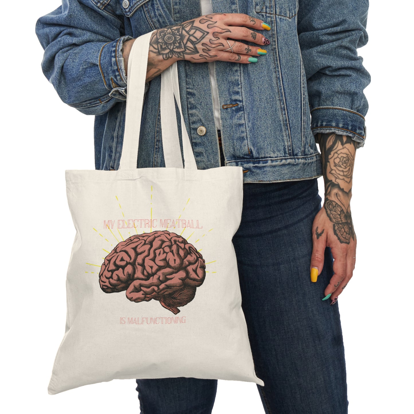 Electric Meatball Tote Bag