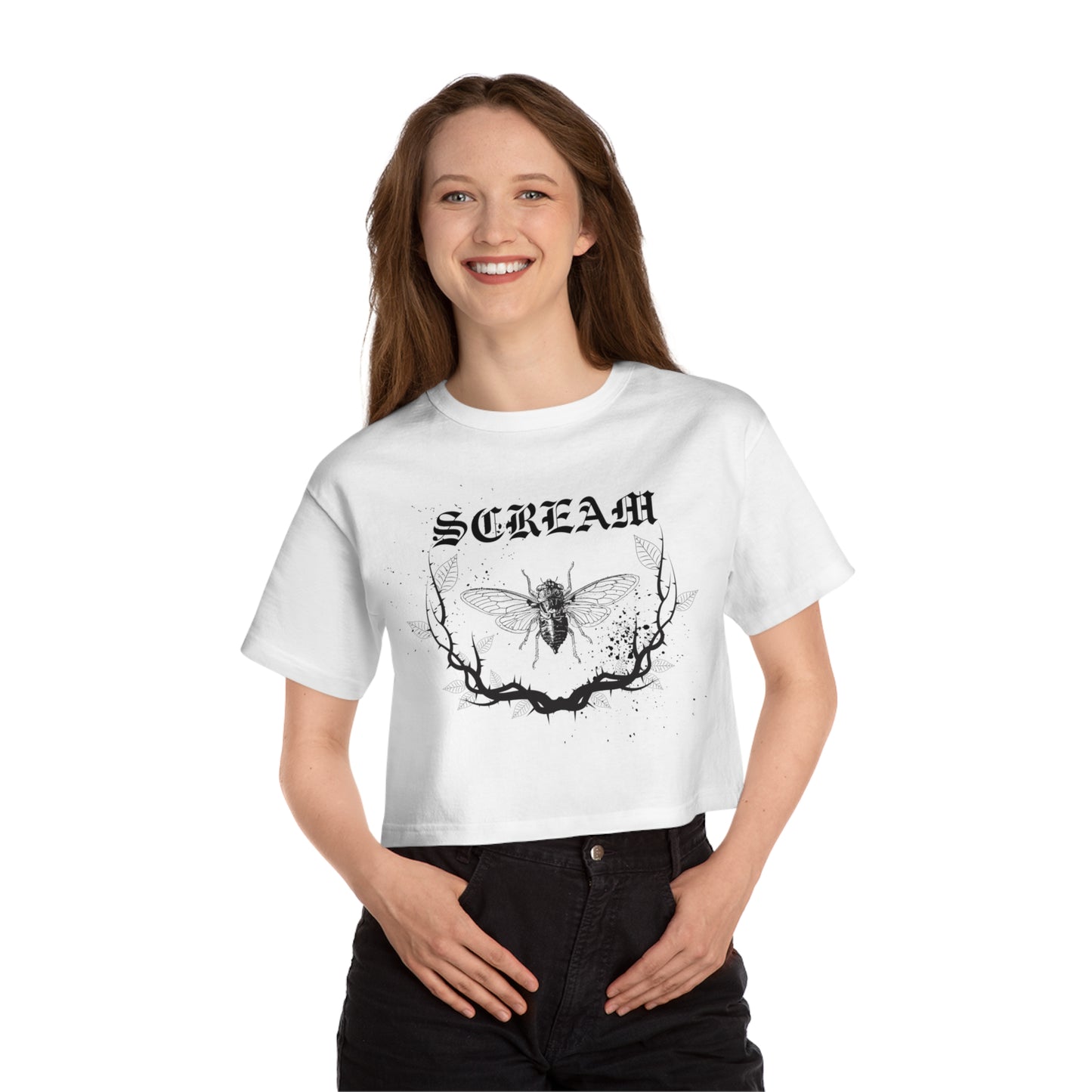 Scream Cropped T-Shirt