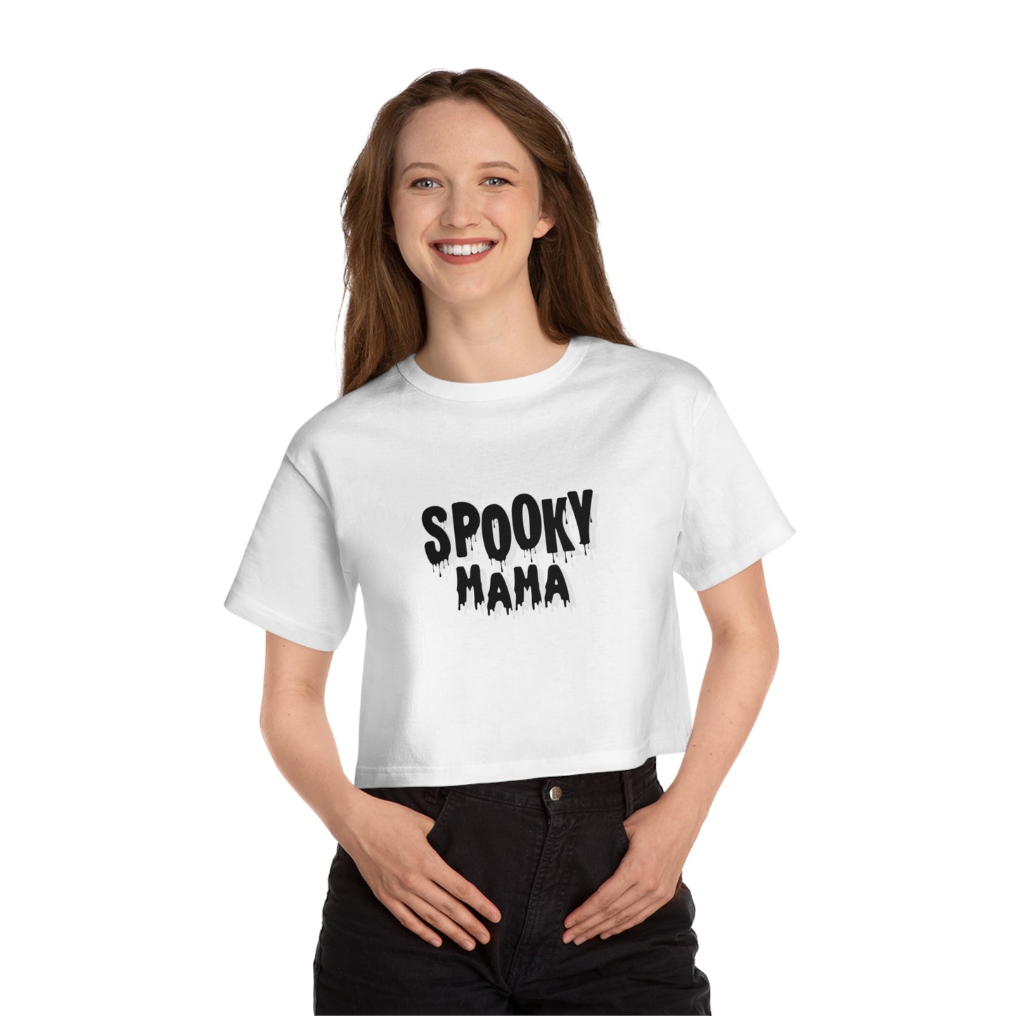 Spooky Mama Cropped T-Shirt