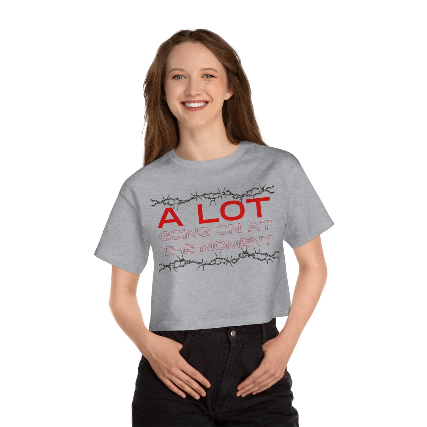 A Lot Going On Cropped T-Shirt